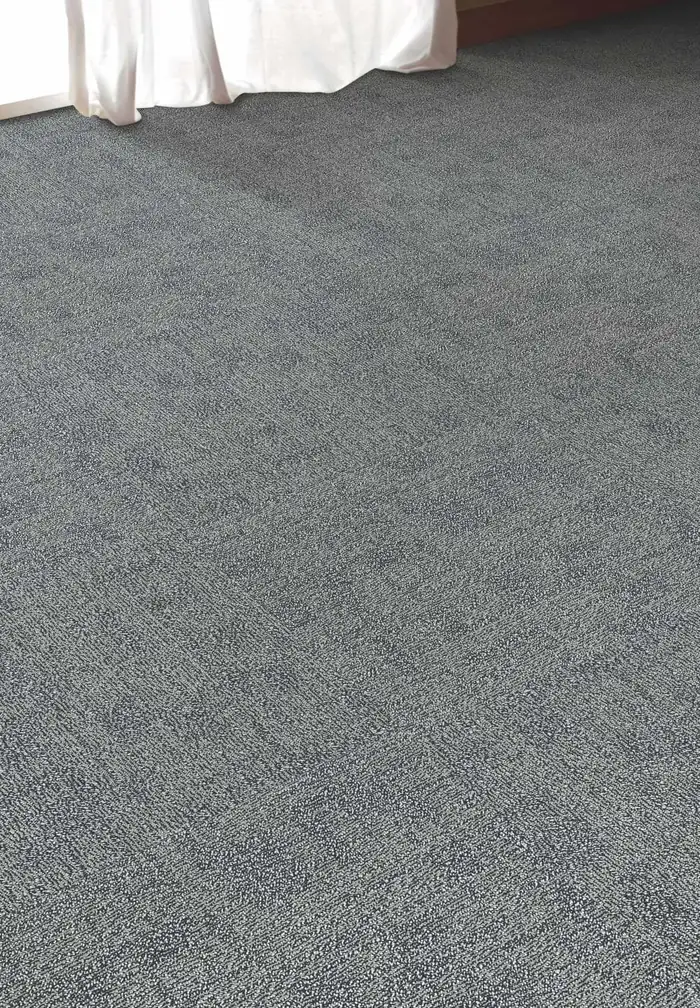 Custom area rug in a contemporary warm palette